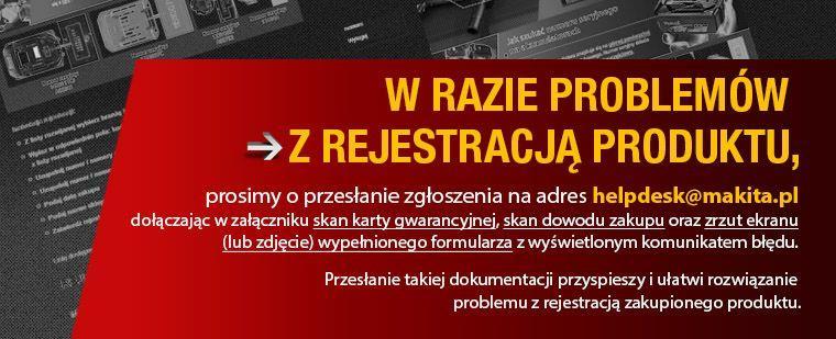 Uzupełnij numer / numery seryjne (w przypadku ZESTAWÓW COMBO należy jeszcze podać numer seryjny całego zestawu (pole "Kit numer seryjny").