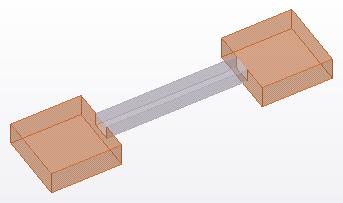 Tekla Structures wyświetla elementy betonowe jako scalone w modelu w przypadku ustawienia typu zespołu betonowego na wartość wylewany na miejscu, jeśli mają one taką samą klasę materiału i taki sam