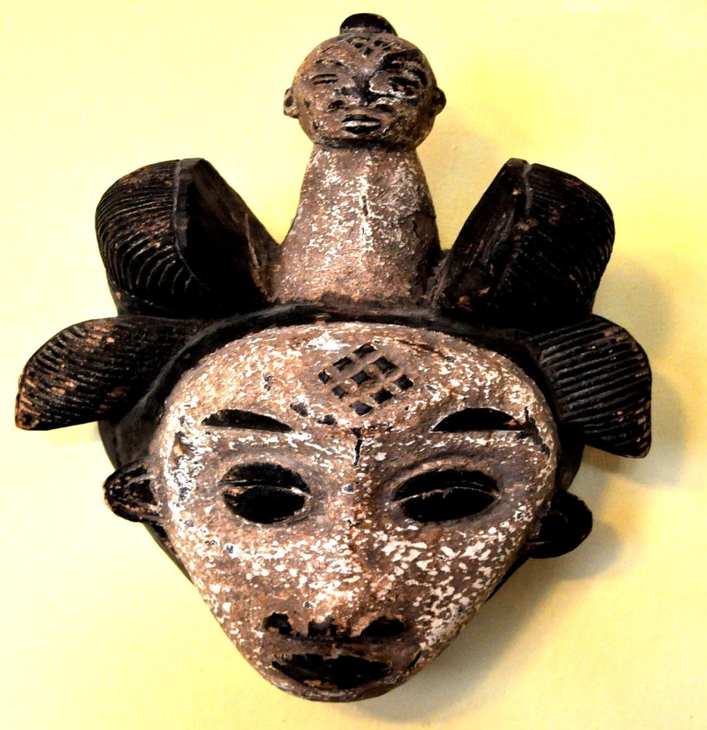 GABON M Pongue (Mashango) - plemiona dorzecza Ogowe, maski twarzowe Humu