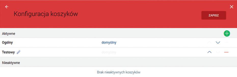 www.bsduszniki.pl Miniaplikacja koszyk umożliwia użytkownikowi grupowanie przelewów dzięki zdefiniowaniu własnych koszyków.