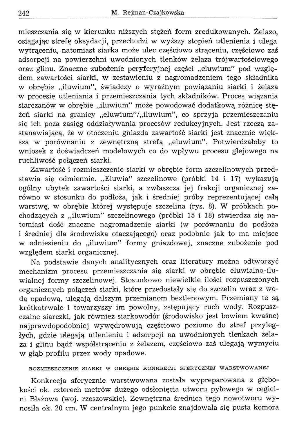 242 M. R ejm an-c zajkow ska mieszczania się w kierunku niższych stężeń form zredukowanych.