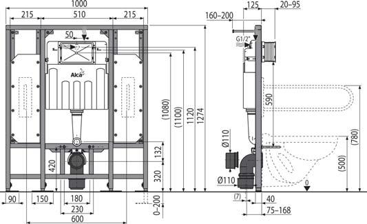 ruchowej 1010 210 1285 mm EAN