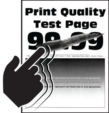 Rozwiązywanie problemów 118 Toner łatwo się ściera Uwaga: Przed rozwiązaniem tego problemu wydrukuj strony testu jakości wydruku.