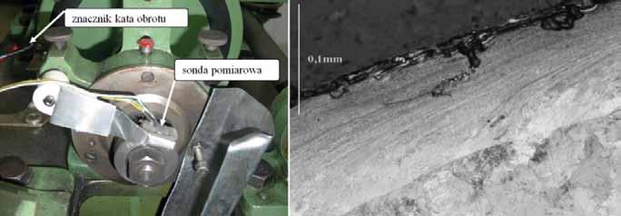 Na powierzchni regenerowanych czopów wykryto miejscowe strefy braku spójności warstwy napylanej z powierzchnią czopa o powierzchni do kilkunastu milimetrów