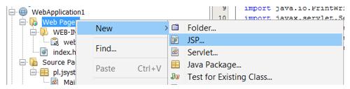 Pliki JSP, atrybuty żądania Łatwa generacja kodu HTML Generacja kodu HTML z poziomu serwletu nie jest zbyt wygodna.