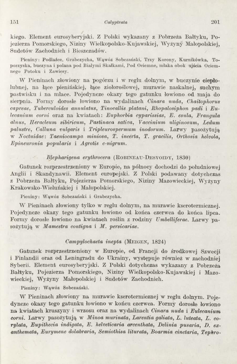 151 Galyptrata 201 kiego. E lem ent eurosyberyjski.