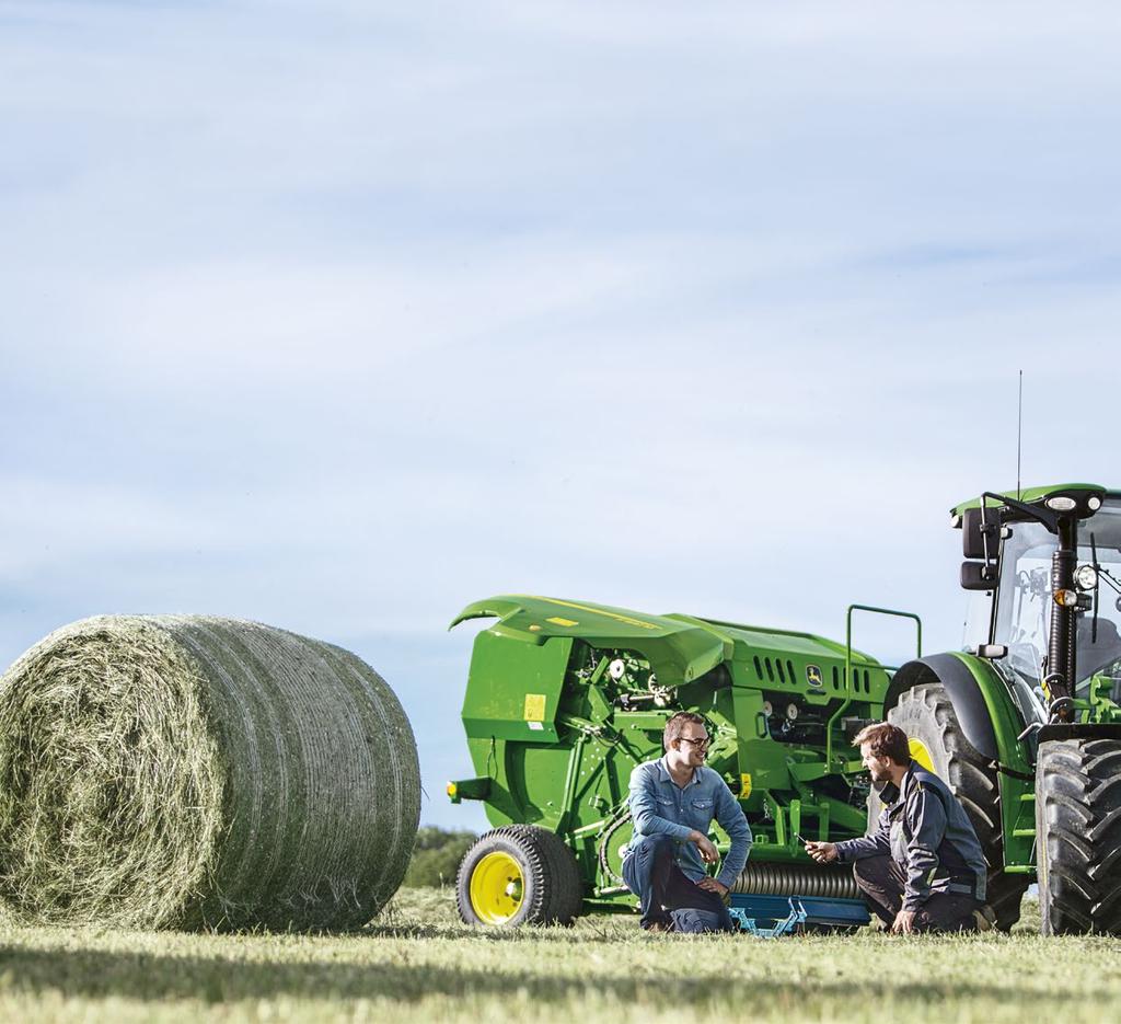 NOTHING RUNS LIKE A DEERE. Dealerzy John Deere chcą utrzymać Twoje maszyny w najlepszym stanie, dlatego używają wyłącznie oryginalnych części i płynów oraz oryginalnego doposażenia.