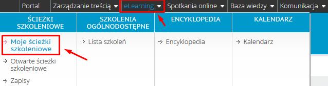 1.11.1 Ścieżki szkoleniowe Moje ścieżki szkoleniowe Zakładka Ścieżki szkoleniowe jest najważniejszą zakładką modułu LMS, grupującą bardzo istotne funkcje, z których będzie najczęściej korzystał