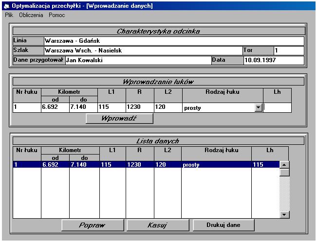 Moduł "WARKIN" opuszczamy wybierając z menu górnego komendy "Plik" / "Koniec". 2.