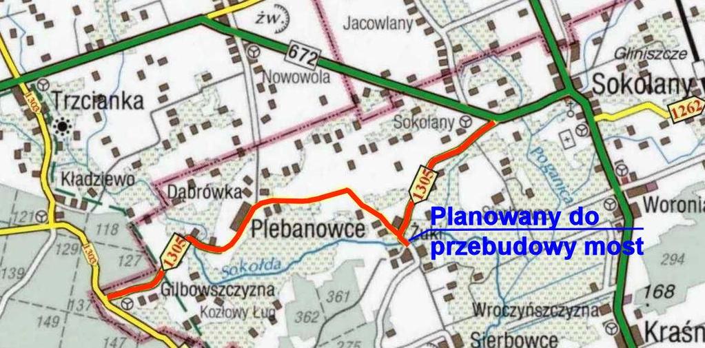 1303B wraz z dojazdami Wartość robót brutto: 217 879,74zł Powiat Sokólski: 108 939,87zł Wkład finansowy Gminy Sokółka: 108 939,87zł Opracowanie