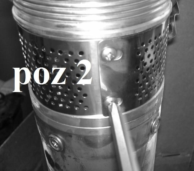2) korpusu ssącego. - po odkręceniu kluczem 13, 4 szt. nakrętek (rys 8 poz. 3) część hydrauliczna schodzi w kierunku góry.
