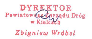 Nr sprawy: PZD.PZ-3450/14/2015 ZAMAWIAJĄCY: POWIATOWY ZARZĄD DRÓG W KIELCACH 25-211 Kielce, ul. Wrzosowa 44 telefon: (041) 200-17-48, tel./fax: (041) 344-51-45 www.pzdkielce.pl, e-mail: zamowienia.