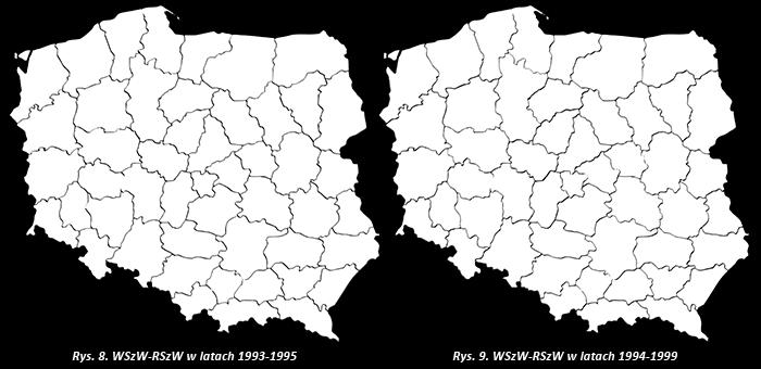 Region Mazurski przydzielony został WSzW-RSzW Olsztyn i objął województwa: ciechanowskie, elbląskie, olsztyńskie i ostrołęckie.