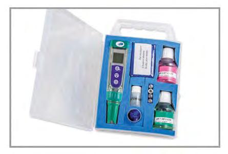 a b Zestawy testerów PH 1, PH 5 i PH 5 Food Tester PH 5 Food z elektrodą wbijaną do próbek stałych i półstałych, takich jak mięso, masło, ser, jogurt,