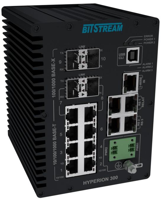 szeregowe RS232/485 (z możliwością wsparcia modemu GPRS w celu uzyskania zdalnego zarządzania poprzez sieć GSM), cyfrowe wejścia, wyjścia przekaźnikowe oraz interfejs 1-wire.