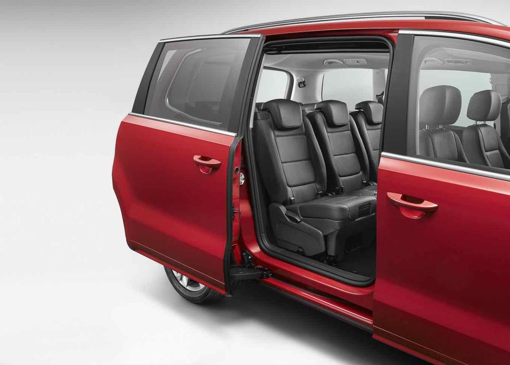 Systemy wspomagające kierownicę Reference Style Xcellence FR-Line Tempomat System kontroli odstępu Front Assist z funkcją awaryjnego hamowania SEAT Alhambra Wyposażenie Aktywny tempomat ACC z