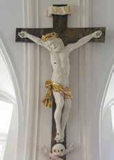 Nieporadność w oddaniu anatomii w przypadku nagiego ciała Chrystusa jest znacznie bardziej widoczna ręce są wyraźnie za krótkie w stosunku do