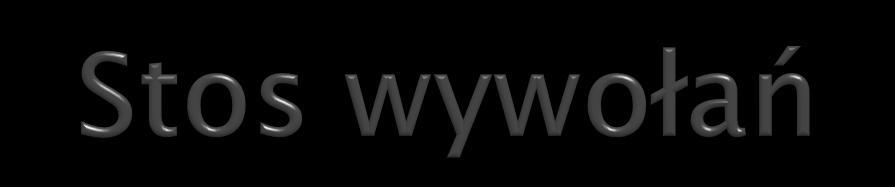 class Wyjątki { public static void main(string[] args) throws Exception { głęboko(); static void głęboko() throws Exception { głębiej(); static void głębiej() throws MójWyjątek {