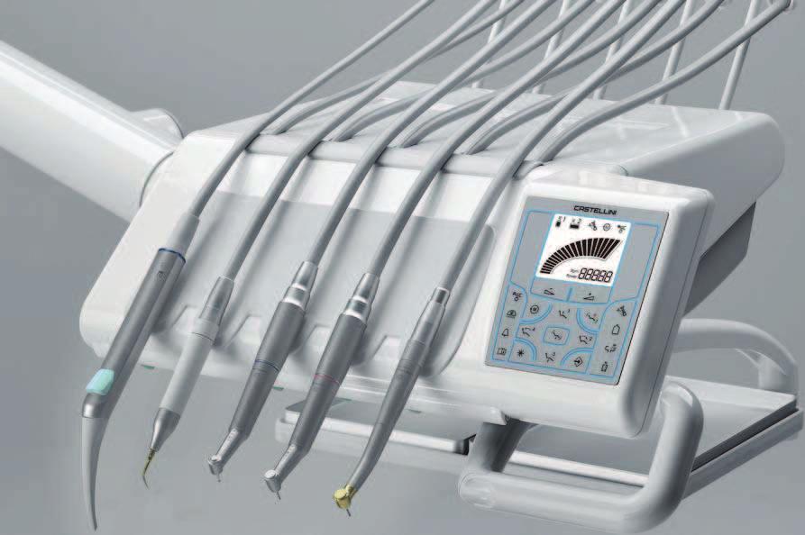 od stomatologii zachowawczej do zaawansowanej endodoncji i chirurgii Panel sterujàcy Prosty i intuicyjny panel sterujàcy umo liwia operatorowi sterowanie wszystkimi funkcjami unitu.