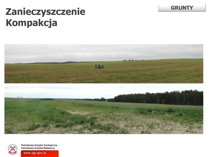 Badania gruntów na poligonach badawczych obejmowały: pobór próbek do analiz chemicznych oraz wykonanie badań sondą SL w celu określenia wartości względnych zagęszczenia gruntów przed powstaniem i po