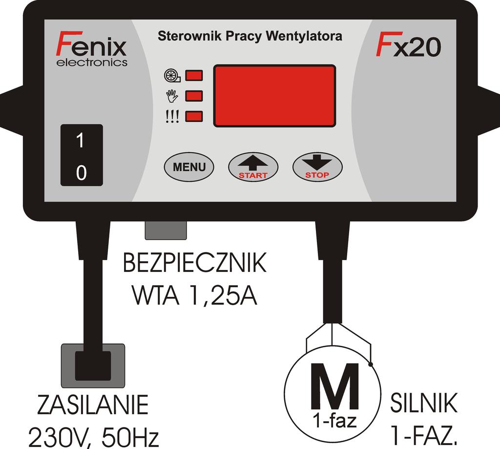 Producent nie ponosi odpowiedzialności za uszkodzenia sterownika i elementów instalacji powstałych w wyniku niewłaściwego montażu, lub eksploatacji niezgodnej z przeznaczeniem wyrobu. 1.