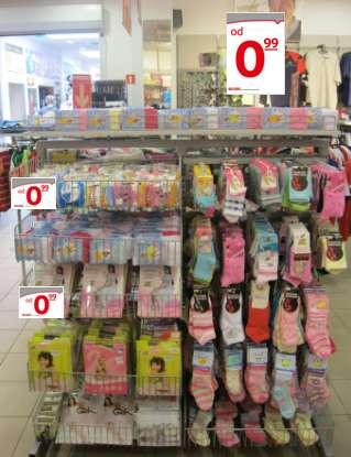 2.3. Ekspozycja skarpet i rajstop Rysunek 178. Ekspozycja skarpet oraz rajstop dziecięcych Skarpety dziecięce/niemowlęce dzielimy na chłopięce i dziewczęce.
