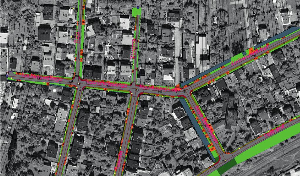 Przykład 3 W czerwcu 2010 r. zrealizowano projekt mobilnego skanowania laserowego wraz z opracowaniem profili poprzecznych dróg oraz tuneli autostrady A 9 w Szwajcarii, na odcinku Sion Sierre.