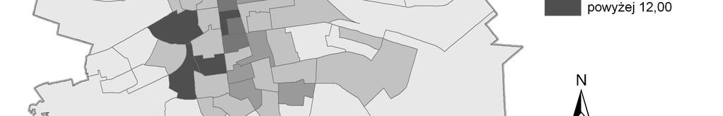 z rozmieszczeniem całodobowych sklepów sprzedających alkohol. 3. Analiza hot spotów Hot spoty to miejsca charakteryzujące się znaczną, wyższą niż przeciętnie koncentracją przestępstw.