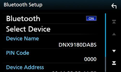 Sterowanie Bluetooth ÑÑPodłączanie urządzenia Bluetooth 1 Dotknij [Select Device] na ekranie Bluetooth SETUP. 4 Dotknąć [Close]. Usuwanie zainstalowanego urządzenia Bluetooth 1 Dotknąć [Delete].