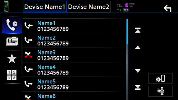 [ ]: Nawiązanie połączenia poprzez wpisanie numeru telefonu Nawiązywanie połączenia poprzez wprowadzenie numeru telefonu 1 Dotknij [ ].