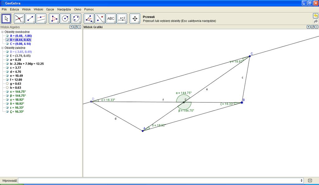 S t r o n a 10 Fig.9. Studying angles and sides of other trapezoid examples Examine the case creating other trapezoids by the manner of manipulation.