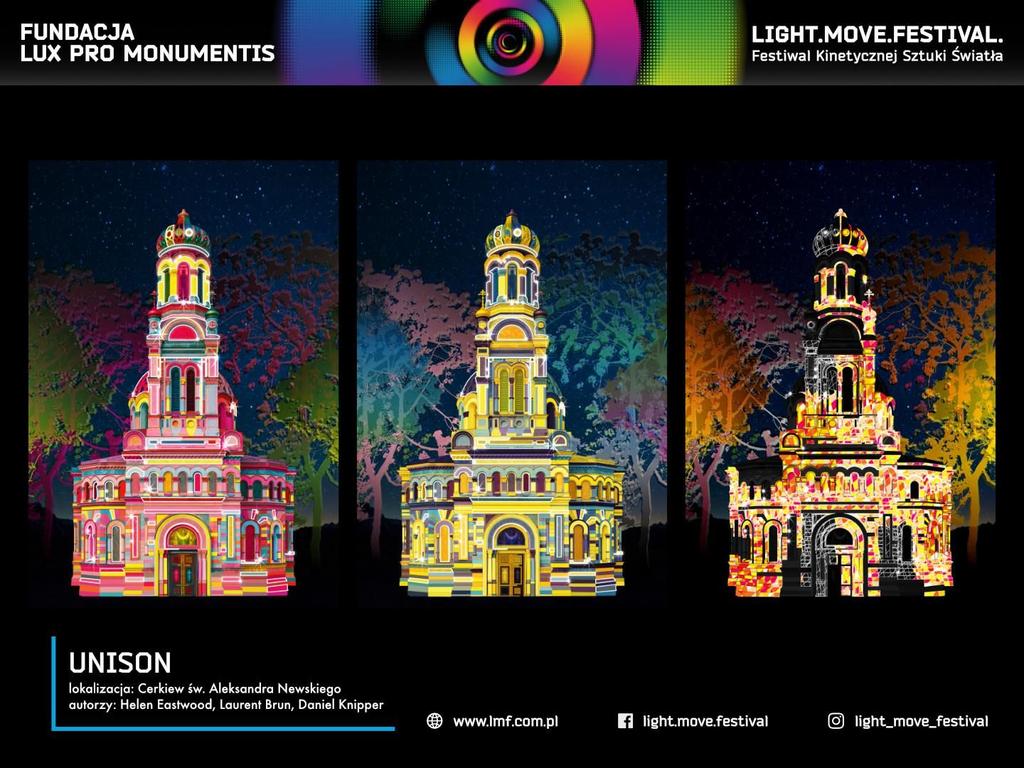 11/13 Oto 10 najważniejszych atrakcji Light.Move.Festival 2018: "100 ﬁlmów na stulecie niepodległości" - mapping 2D/3D autor: Marcin Bania, Robert Słowik, Fndacja Lux Pro Monumentis, muzyka: Łukasz L.