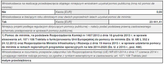określić rozmiary przedsiębiorstwa według zasad określonych w Załączniku Nr I Definicja MŚP do Rozporządzenia Komisji (UE) nr 651/2014 z dnia 17 czerwca 2014 r.