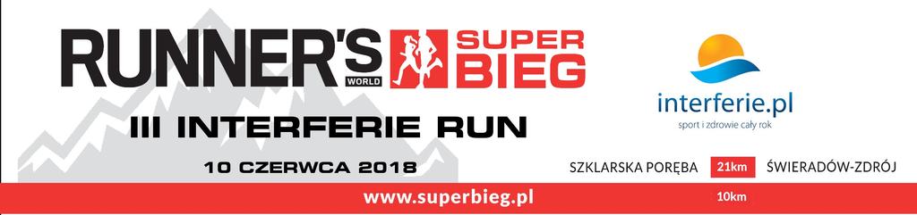 Runners World Super Bieg 2018 - ed. 2 III Interferie RUN, Półmaraton i Dziesiątka Staropolanki Organizator: Grabek Promotion Sp. z o.o., Data: 10 czerwca 2018 r.