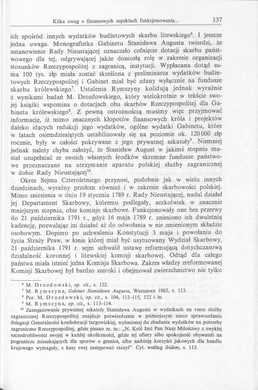 ich spośród innych wydatków budżetowych skarbu litewskiego6. I jeszcze jedna uwaga.