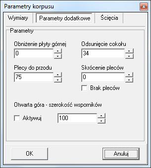 174 ilustracja z lewej), a także dobrania parametrów dodatkowych (zakładka Parametry dodatkowe - rys.