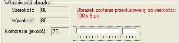 Jeśli rozmiar płytki w pikselach różni się od wielkości płytki w milimetrach, program poinformuje użytkownika o konieczności przeskalowania obrazka (rys. 402).