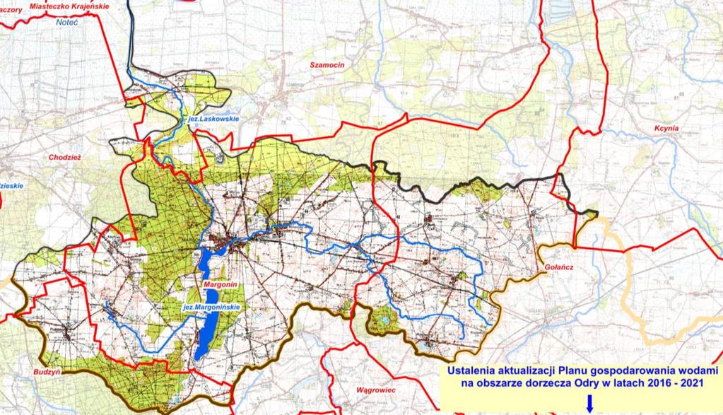 Ryc. 6. Położenie JCW Margoninka, źródło: www.poznan.rzgw.gov.