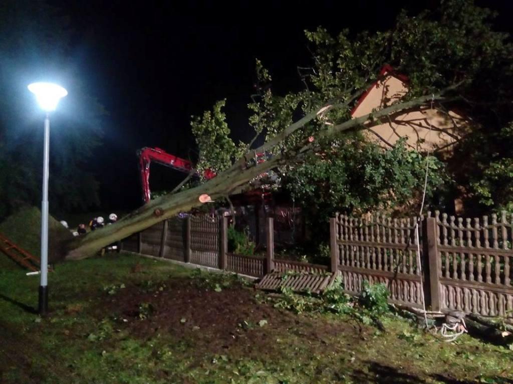 zadysponowany do działań pomocniczych w powiecie chojnickim.