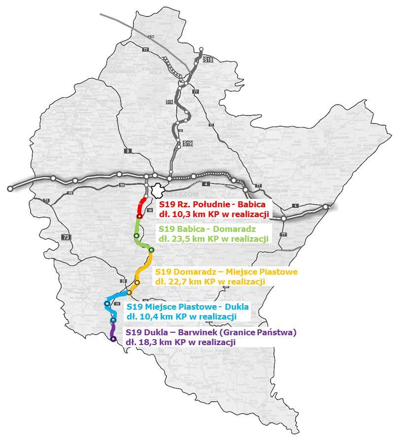4. Przygotowanie 4.1 Tunele drogowe Kielanówka - Barwinek droga S19 Rzeszów Barwinek zadanie 1. w. Rzeszów Południe (bez węzła) w.
