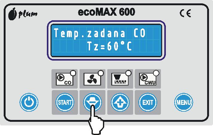 temperatura zadana pogodowo na kotle lub mieszaczu ( C) Krzywą grzewczą należy wybrać doświadczalnie na podstawie obserwacji czy przy danej krzywej w ogrzewanym budynku utrzymywana jest wymagana