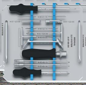 INSTRUMENTARIA INSTRUMENT SETS SYSTEM 2.0 1 2 3 4 5 7 8 6 9 10 11 12 Instrumentarium do systemu 2,0 / Instrument sets for system 2,0: 4-57-00-04 1. Wkrętak 6-kątny s1,5 / Hexagonal screwdriver s1,5 2.