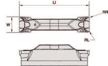 Płytki do obróbki rowków i toczenia Płytki do obróbki wgłębnej i kształtowej pierwszy wybór wybór alternatywny P M K N S H RR = RL WMT-PT TN6016 TN6026 TN6031 oznaczenie katalogowe W RR LI strona