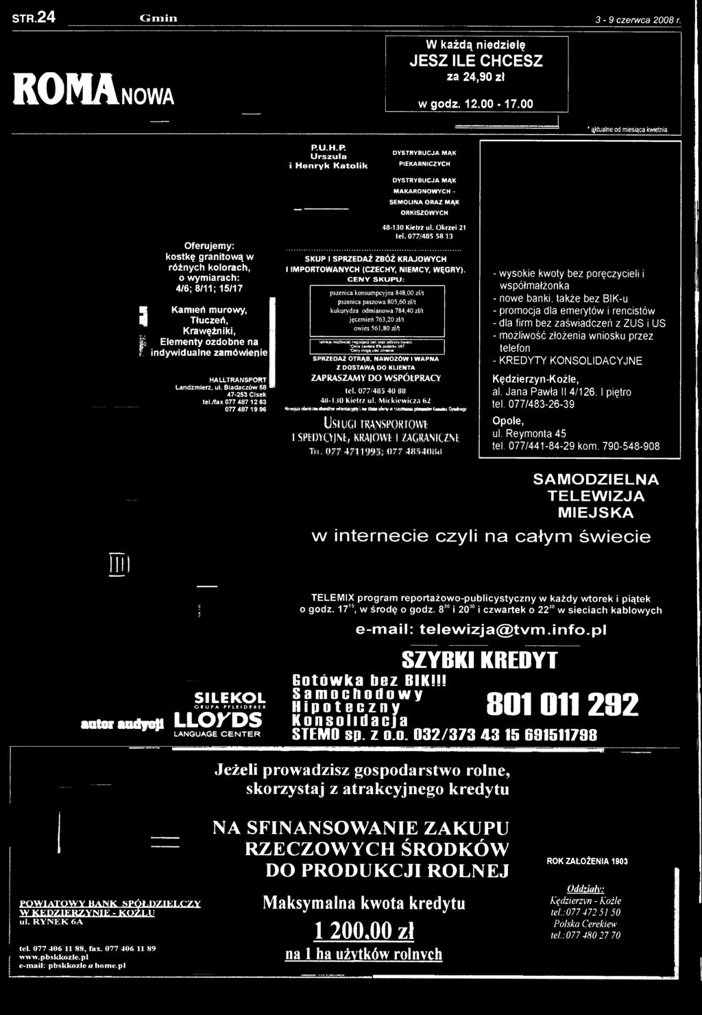 077/485 58 13 S K U P I S P R Z E D A Ż Z B Ó Ż K R A J O W Y C H I IM P O R T O W A N Y C H (C Z E C H Y, N IE M C Y, W Ę G R Y ).