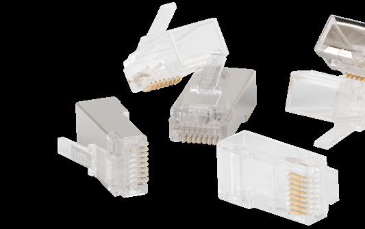Wtyki RJ-45 Wtyki RJ-45, Wtyki naprawcze UTP - nieekranowane PLU-5000 /