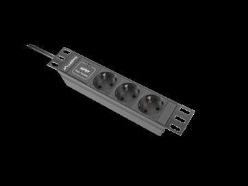 Akcesoria - listwy PDU 10 Akcesoria - półki 10 i organizery PDU-03E-0200-BK / PDU-03E-0200-IEC-BK Listwa PDU 10