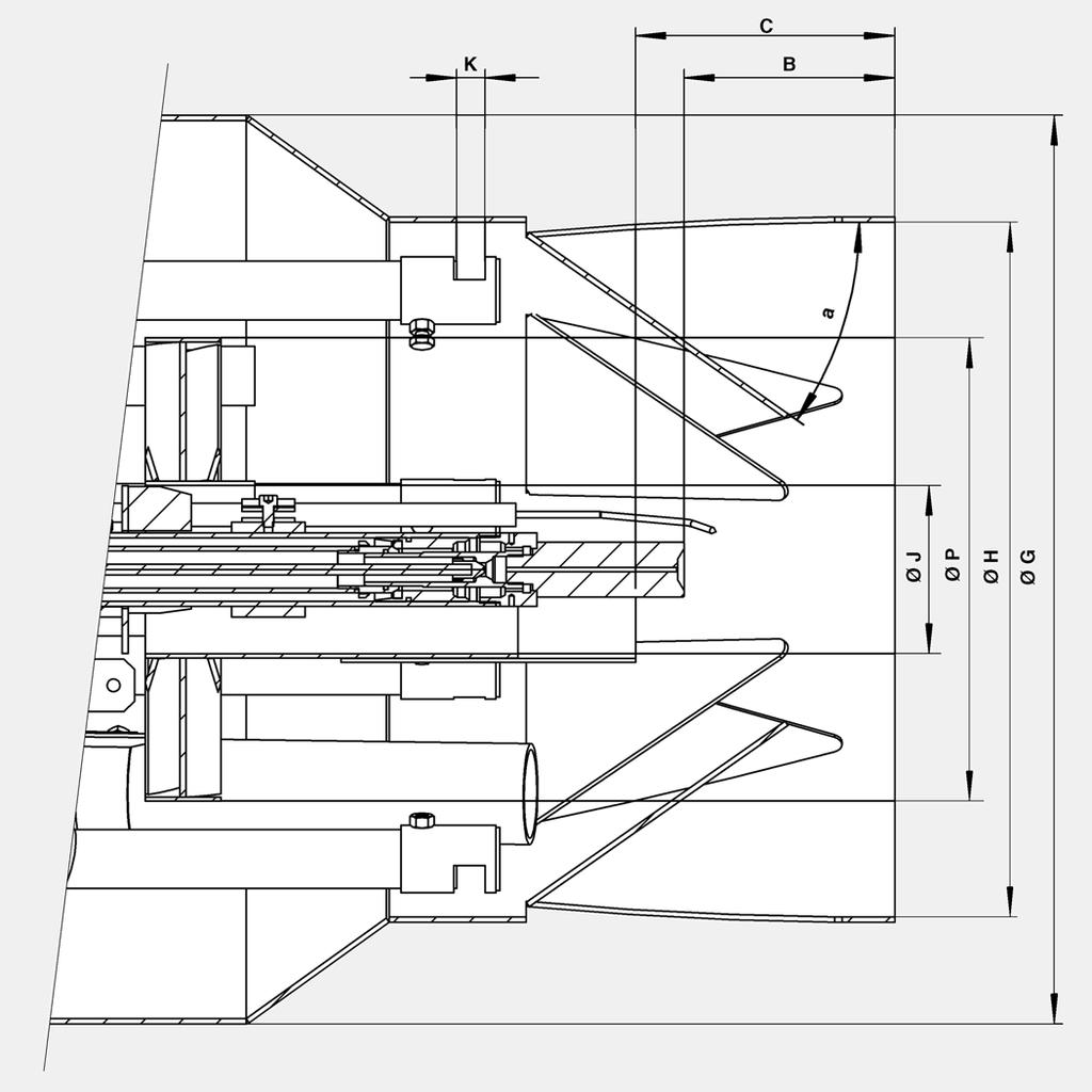 Montaż Mieszającego Parametry regulacji / kontrola głowicy spalania N9 B C G H