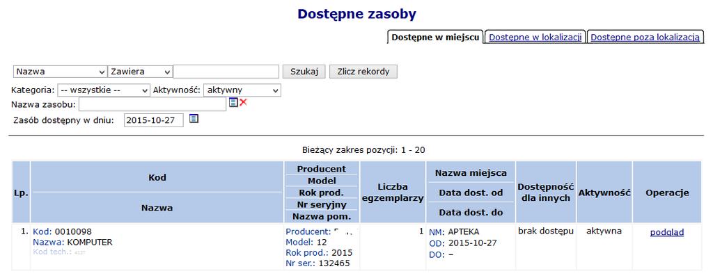 Rys. 5.5 Dodawanie miejsca Cechy dodatkowe miejsca 4. Zatwierdzić podsumowanie dodawania miejsca.