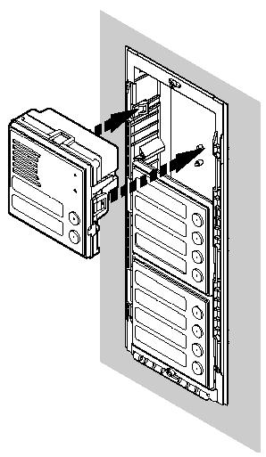 Ramka frontowa Uchwyt modułu (Na rys. wersja 3 modułowa nr ref.
