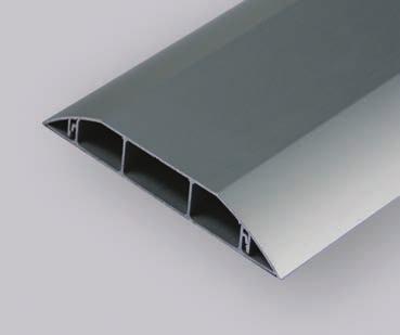 Podstawa oraz pokrywa wykonane są z anodowanego aluminium Standardowa długość to 2 mb, możliwe jest wykonanie dłuższych listew na
